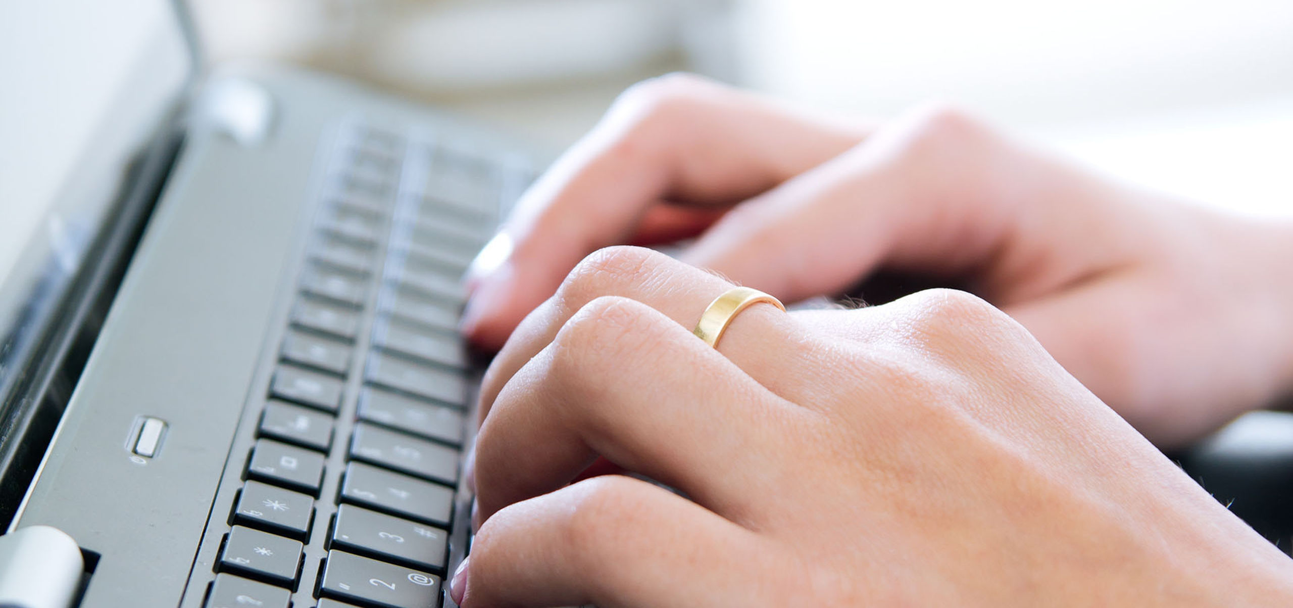Internet using girl laptop relaxed Cropped
