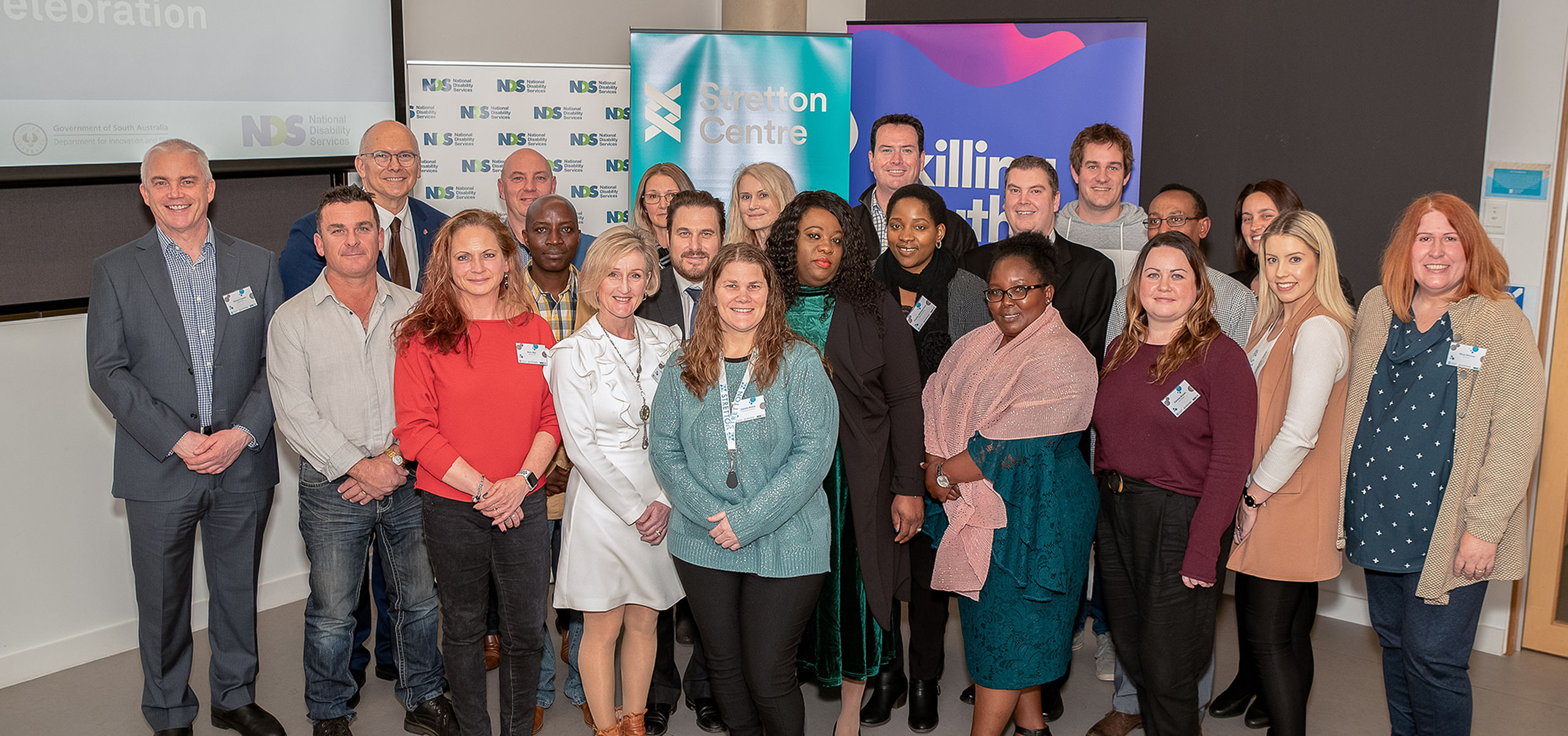 Participants of the Program celebrating their achievements with local and state government representatives.